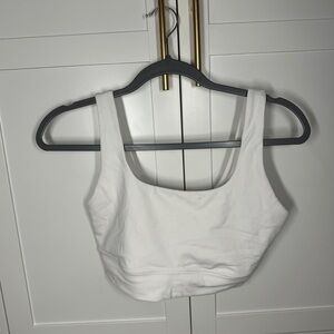 White sports bra